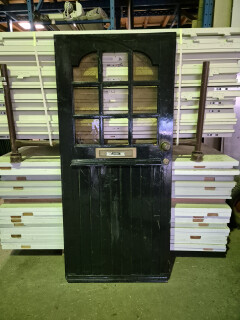 Voordeur met (kapotte) ruitjes - 90x198 cm - Foto 1