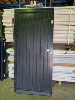 Dichte buitendeur met latjes - 92,5x201 cm - Foto 1