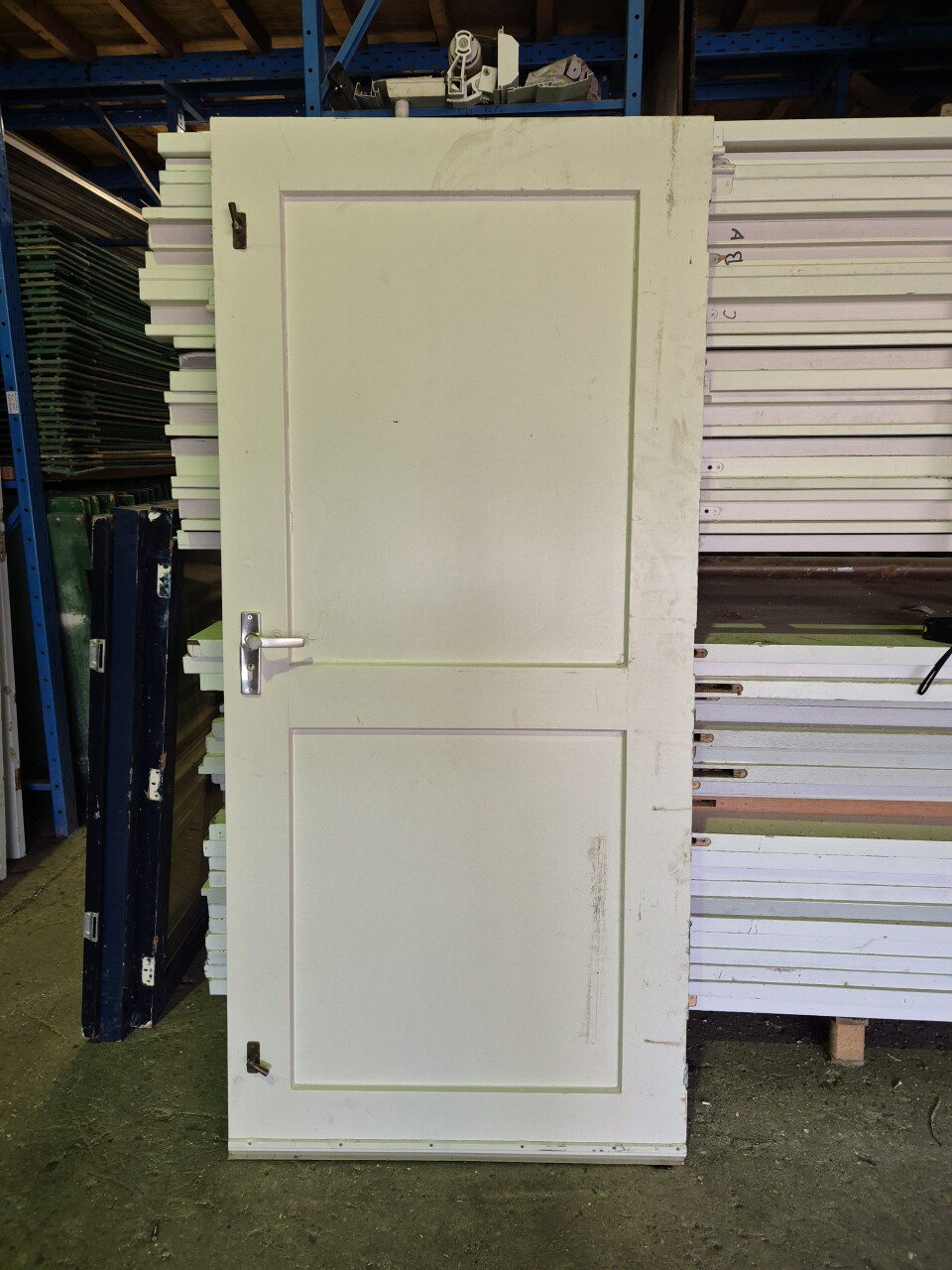 Dichte buitendeur met latjes - 92,5x201 cm - Foto 3