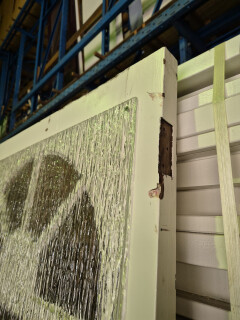 Hardhouten buitendeur met kleine ruitjes - 72,5x201,5 cm - Foto 3