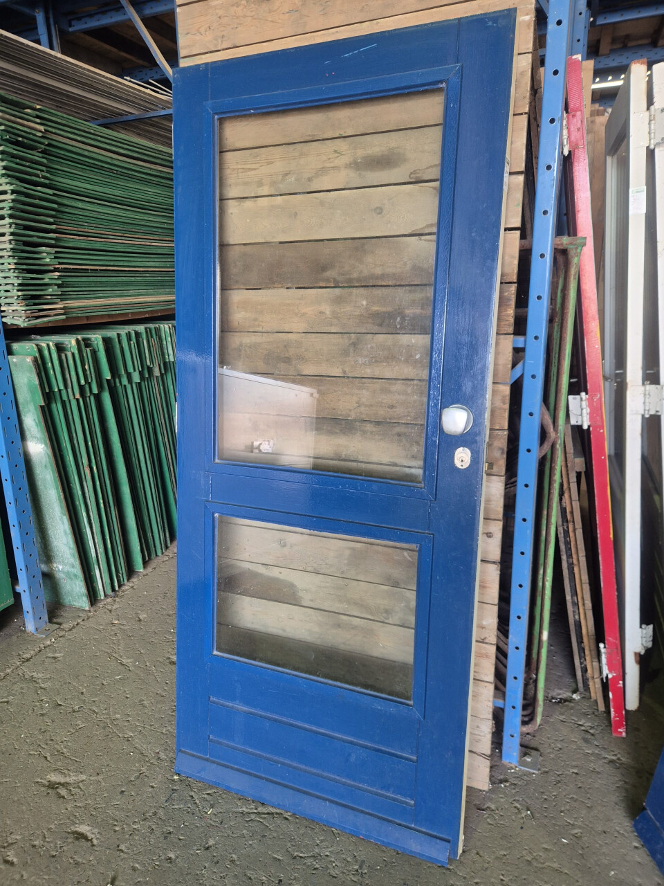 Nette buitendeur met dubbel glas - 87x200,5 - Foto 1