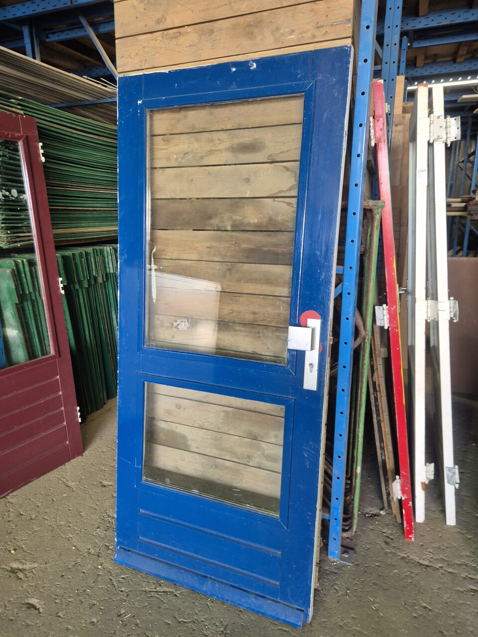 Buitendeur met dubbel glas - 87,5x201,5 cm - Foto 1