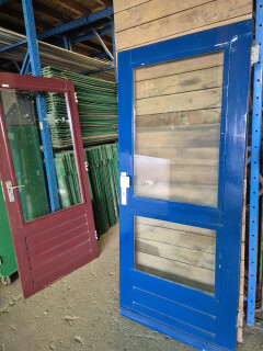 Buitendeur met dubbel glas - 87x201 cm - Foto 1