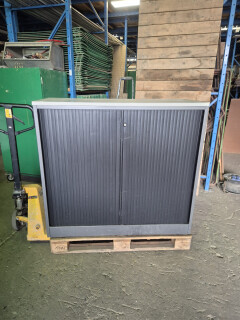 Lage roldeur archiefkast - Zwart/ antraciet - Foto 2