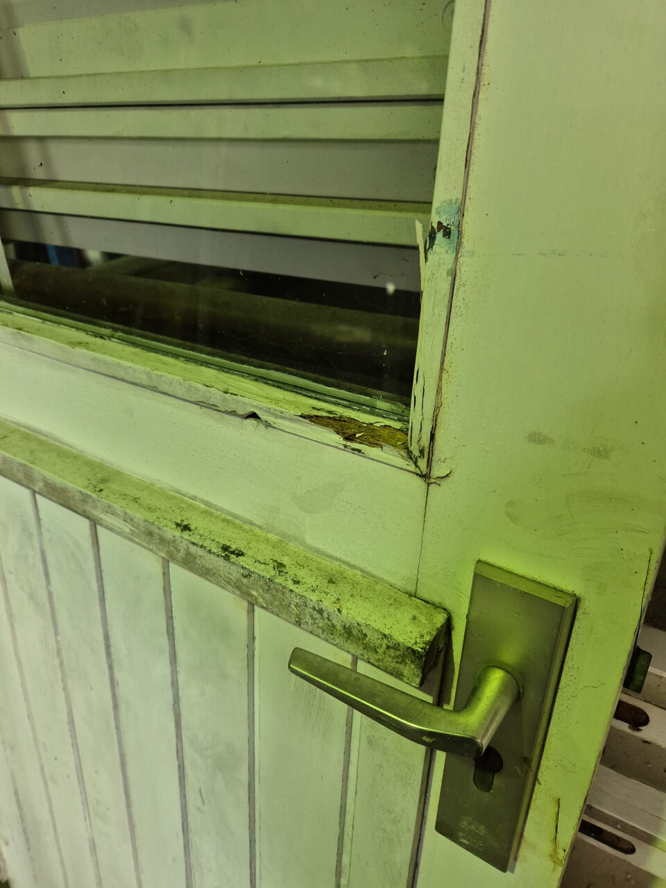 Oude gebruikte achterdeur - klein formaat - met glas - 12127 - Foto 3