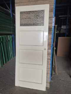 Gebruikte binnendeur met 4 panelen – 77x196 cm - 11215 - Foto 1