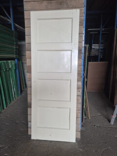 Gebruikte binnendeur met 4 panelen – 72x201,5 cm - 11219 - Foto 1