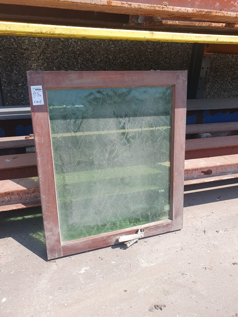 Antiek raam | enkel glas - Foto 1