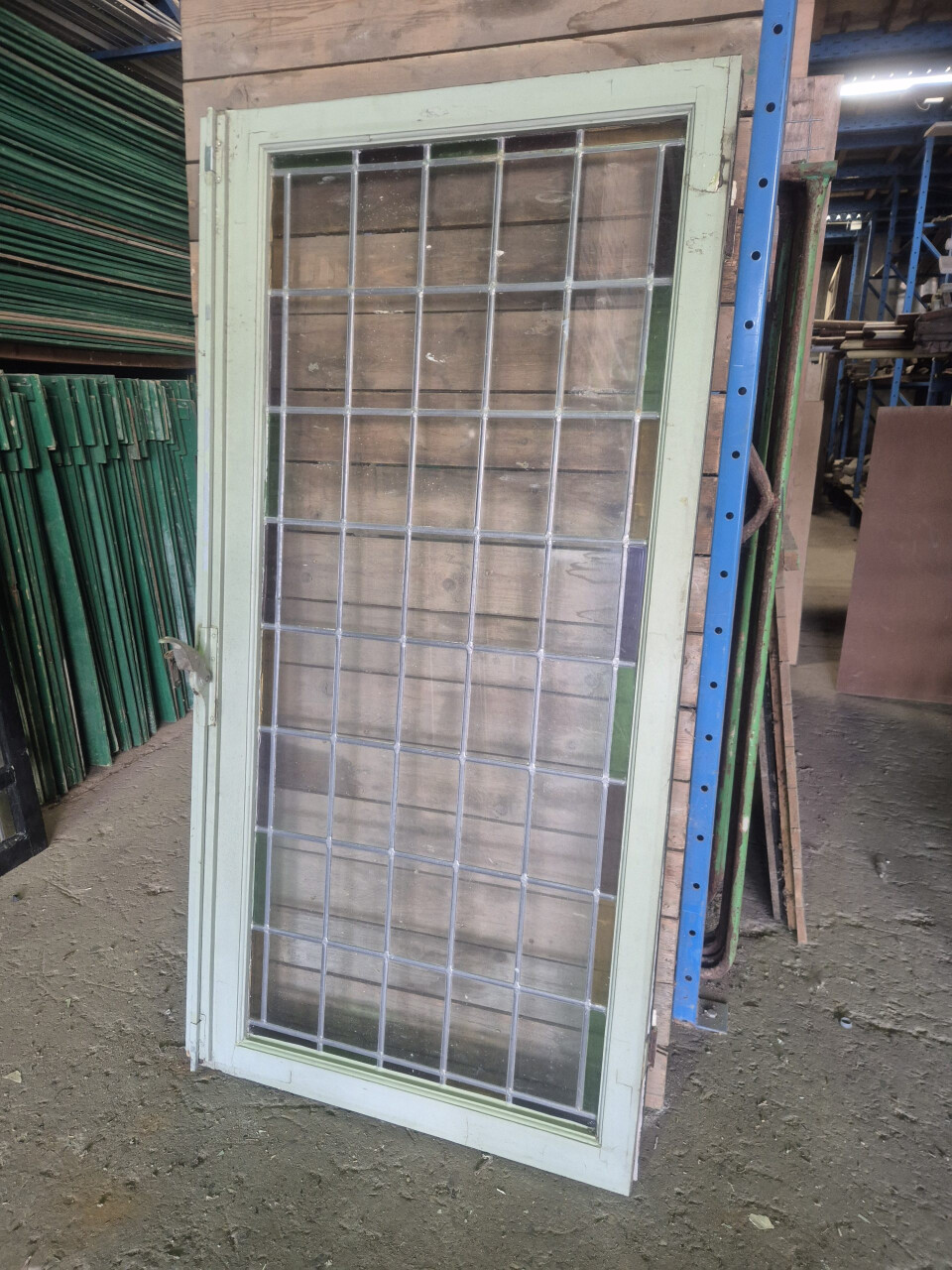 Authentiek glas in lood raam - Binnenraam - Foto 2