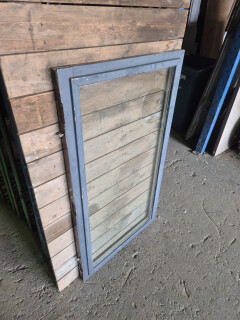 Hardhouten binnenraam met dubbel glas - 72,5x128,5 cm - Foto 2