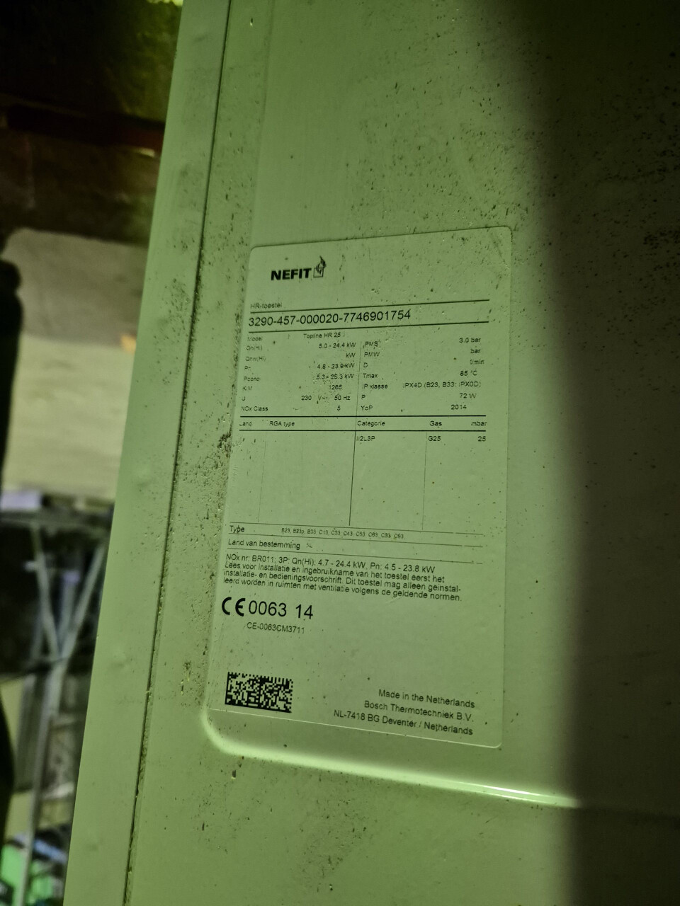 Nefit Topline HR 25 II – Gebruikte HR-ketel (bouwjaar 2014) - Foto 3