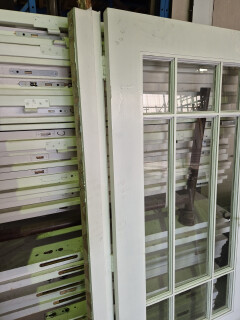 Binnendeur met glas - Antieke deurklink - 12950 - Foto 2