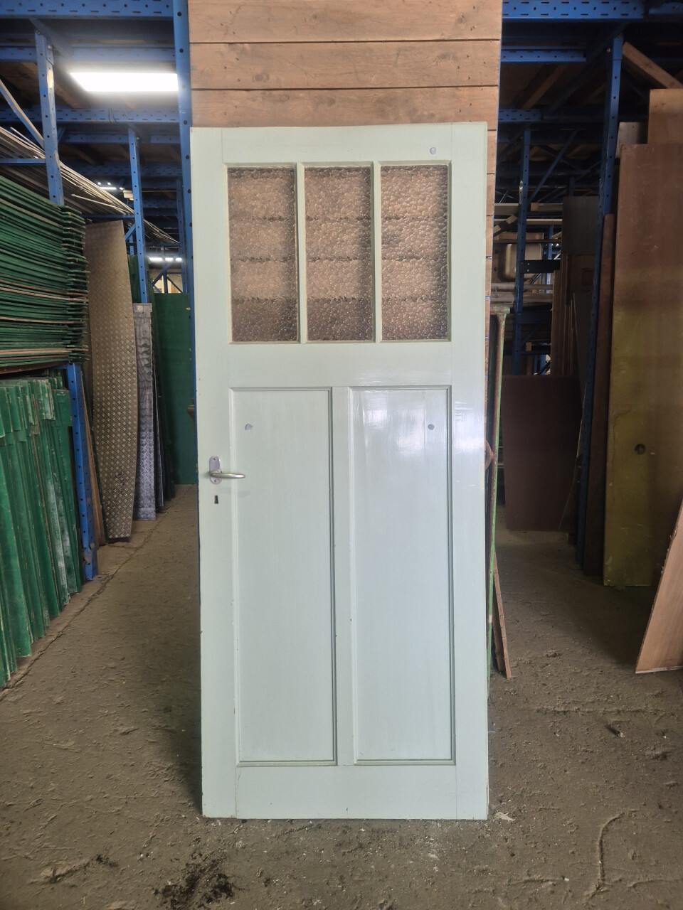 Oude binnendeur gebruikt - met glas - 11163 - Foto 1