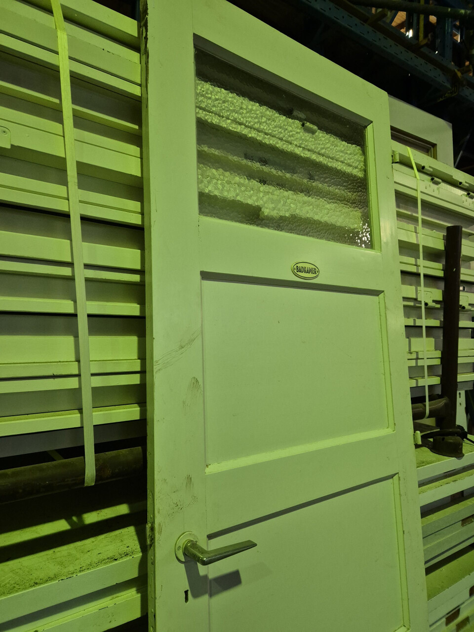 Gebruikte paneeldeur met glas - 4-vaks - binnendeur - 12136 - Foto 2