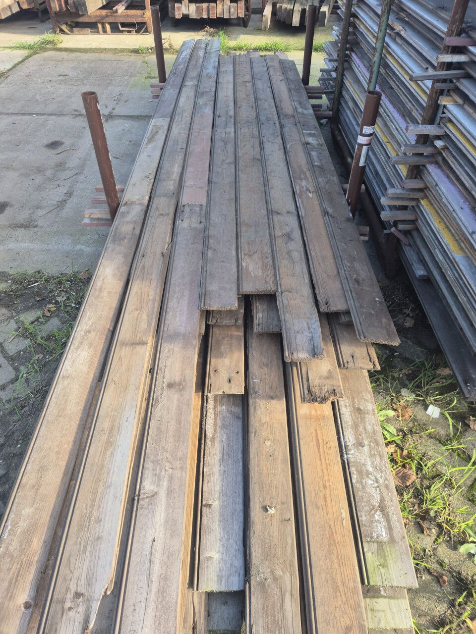 Vuren kraaldeel - Mes en groef - 15 mm dik - Foto 1