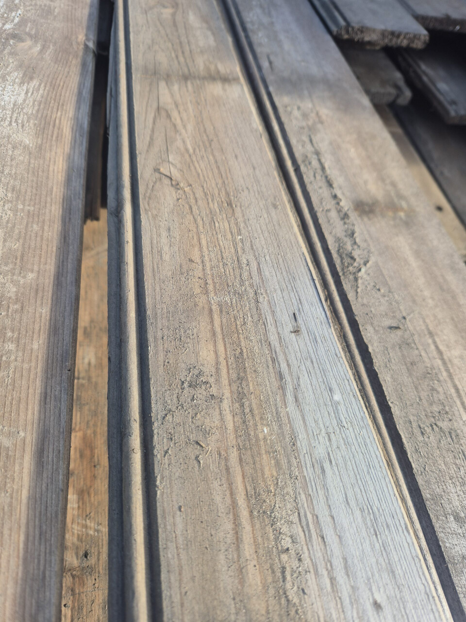 Vuren kraaldeel - Mes en groef - 15 mm dik - Foto 3