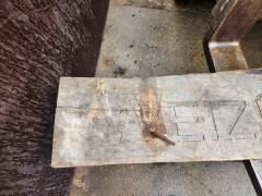 Houten bord "Weizigtpark 1948-1998" - Foto 5