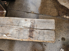 Houten bord "Weizigtpark 1948-1998" - Foto 7