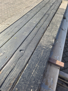 Partij planken mes en groef - zwart - 22 mm dik - Foto 1