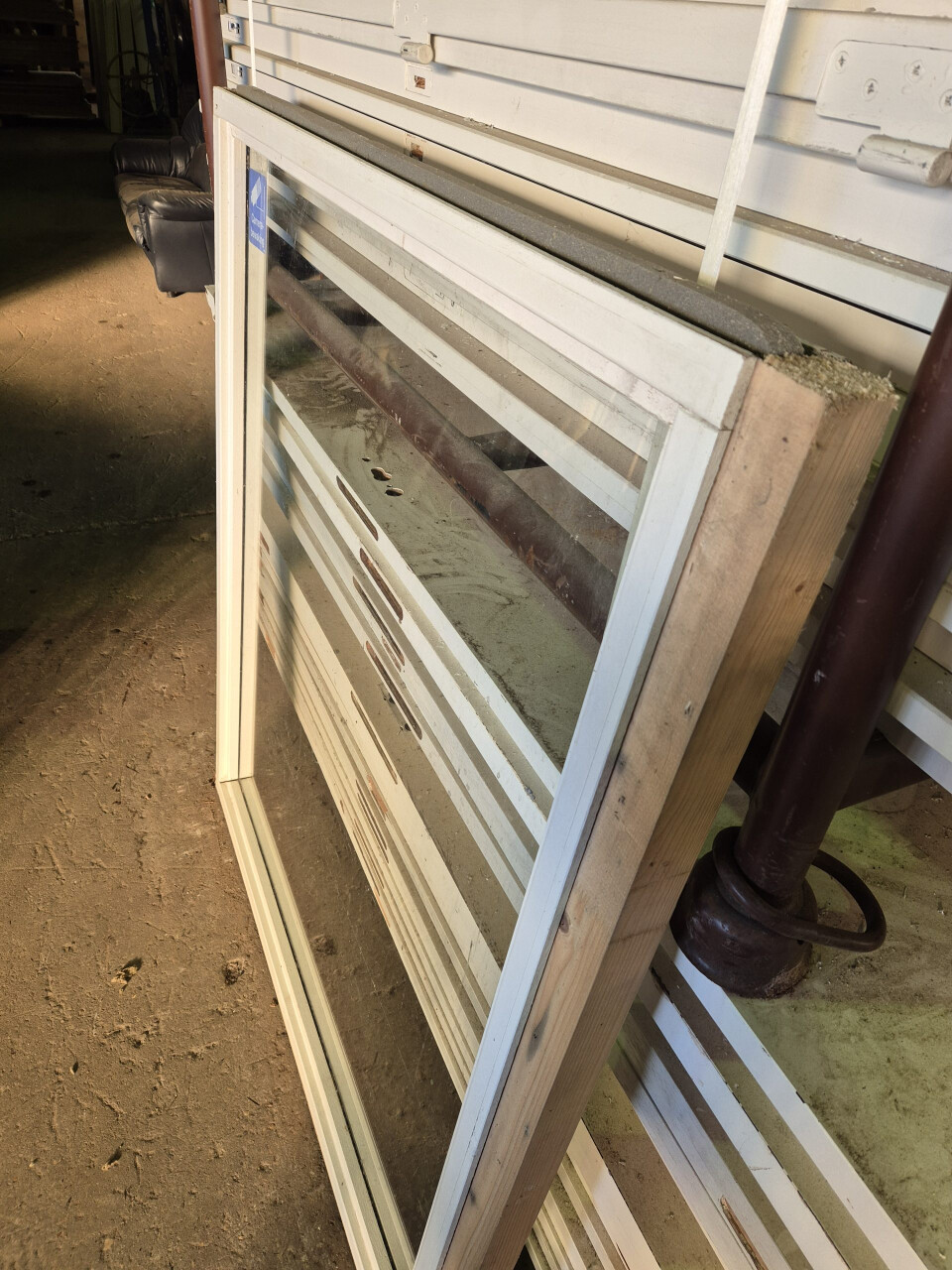 Hardhouten raamkozijn - enkel glas - 118x138 cm - 12184 - Foto 2