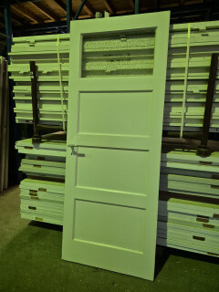 Paneeldeur 4-vaks met glas - 82,5x210,5 cm - 12137 - Foto 1