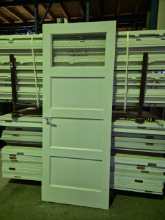 Paneeldeur 4-vaks met glas - 82,5x210,5 cm - 12138 - Foto 1