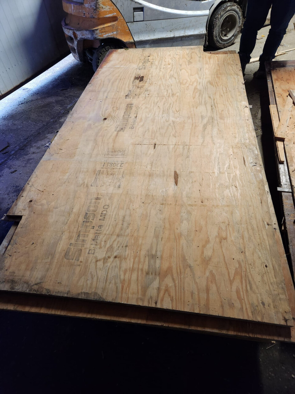 Partij underlayment 18 mm, een zijde resten parketvloer - Foto 8