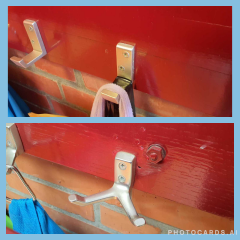 Garderobehaken, enkel en dubbel, beschikbaar december/januari! - Foto 1