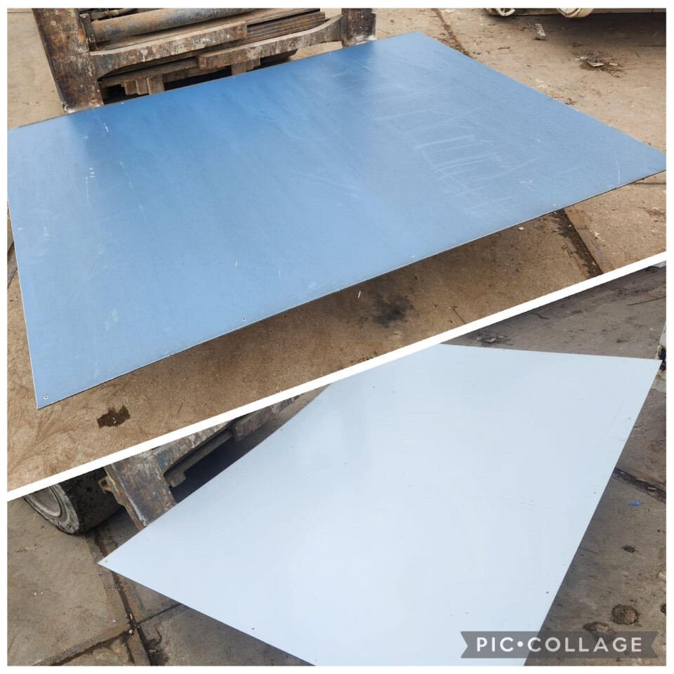 Aluminium platen met laagje kunststof - Foto 1