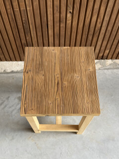 houten krukje - Foto 2