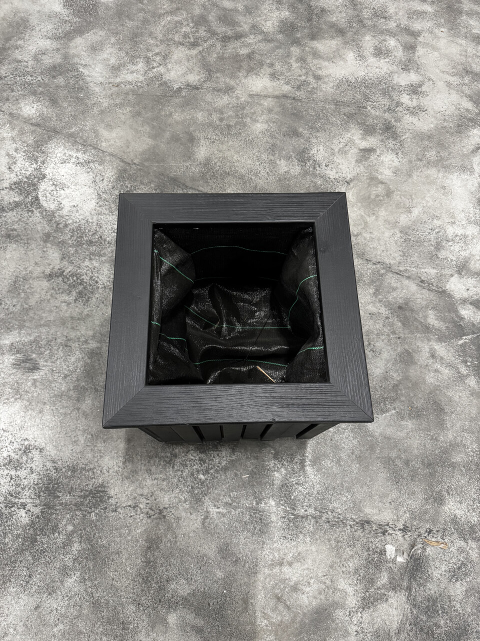 zwarte houten planten bak - Foto 3