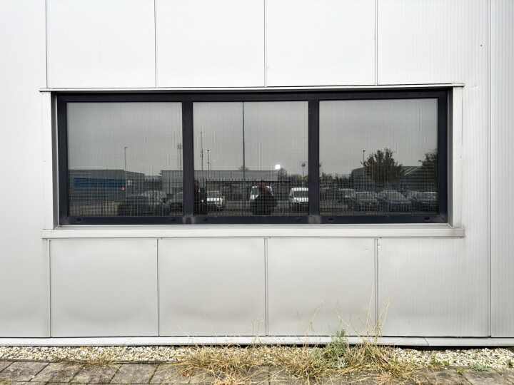 10 stuks aluminium kozijnen antraciet (3-delig)