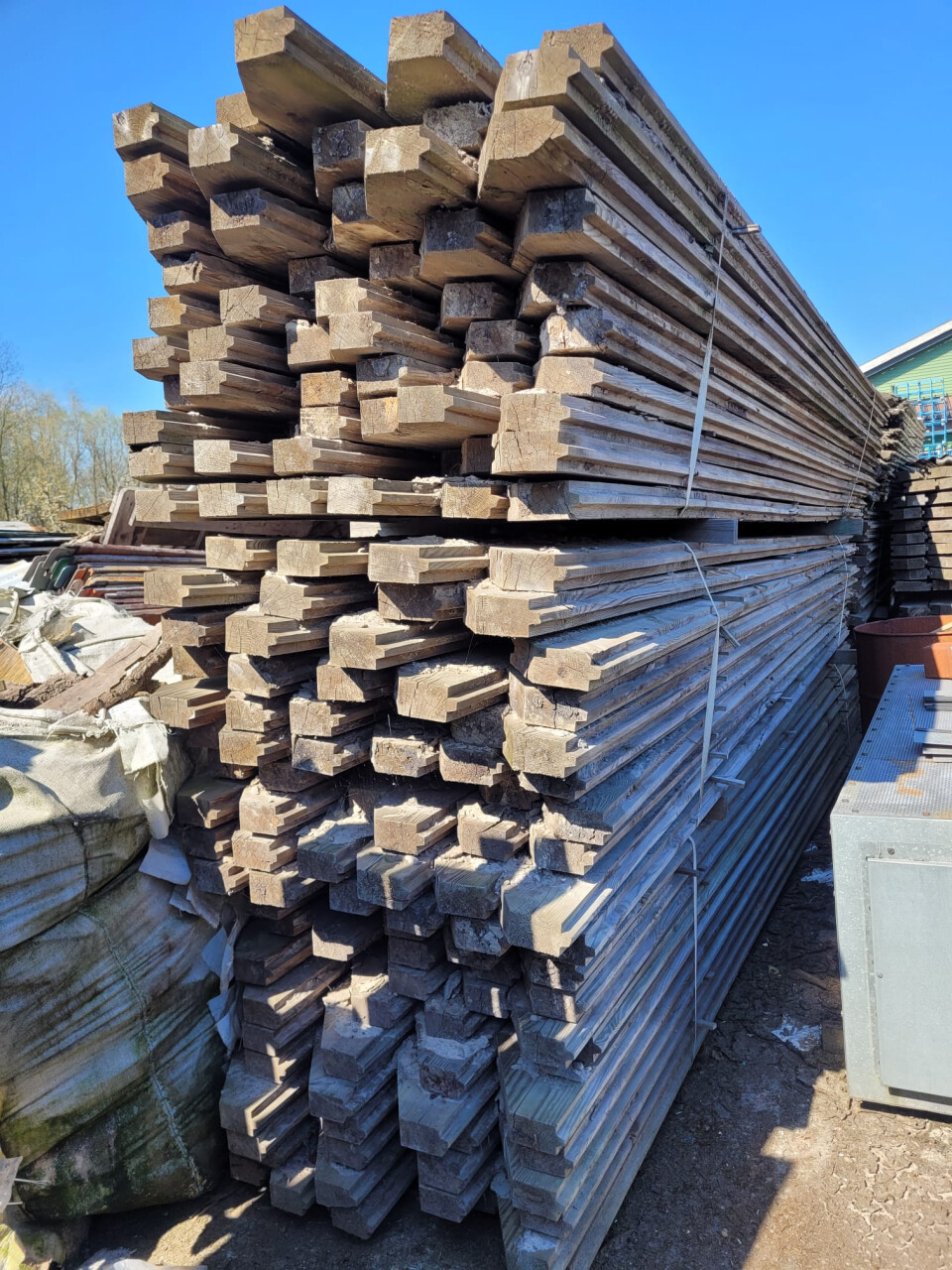 Grenen damwandplanken - Foto 1