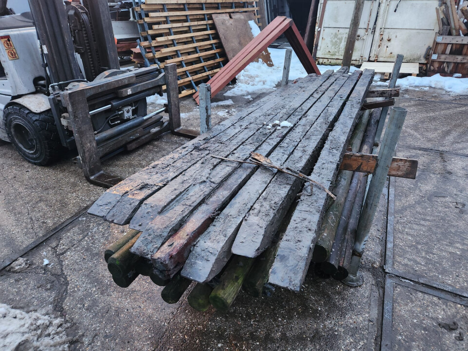 Hardhouten palen met punt - Foto 1