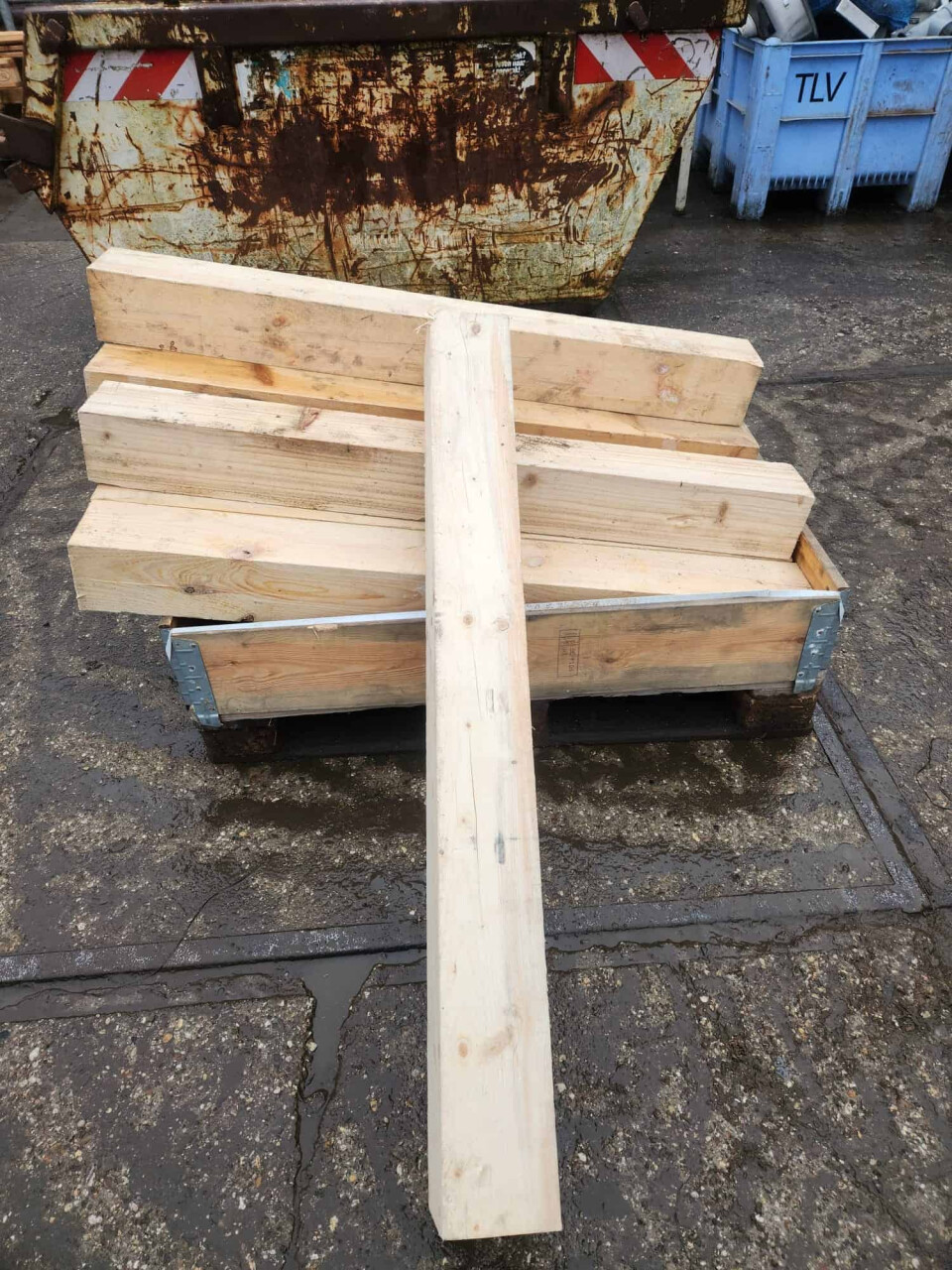 Vurenhouten balken, ruw - Foto 2