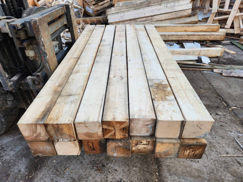 Vurenhouten balken, ruw - Foto 4