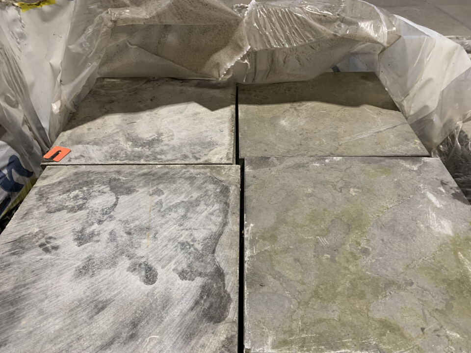 Chinees hardstenen tegels