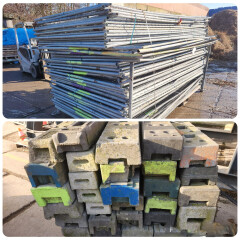 Bouwhekken en betonvoeten - Foto 1