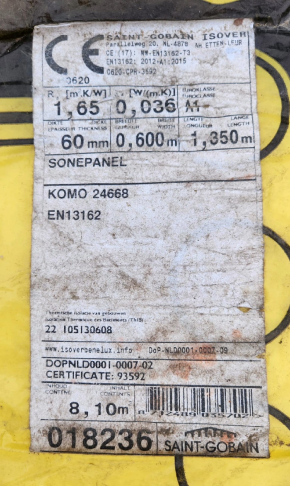 Glaswol isolatie Isover Saint Gobain - Foto 3