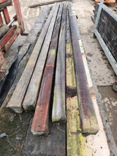 Hardhouten palen met punt - Foto 5