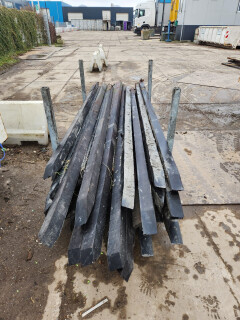 Hardhouten palen met punt - Foto 6