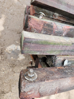 Hardhouten palen met punt - Foto 8