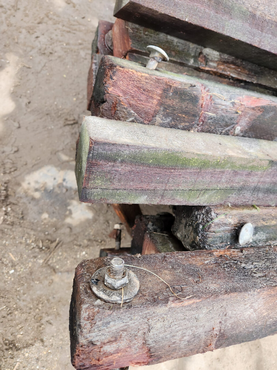 Hardhouten palen met punt - Foto 8