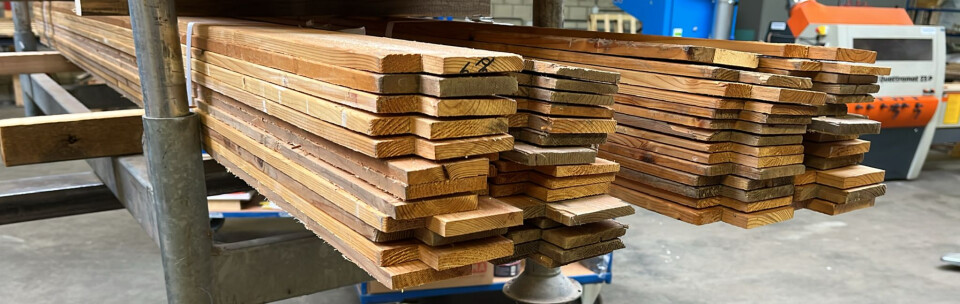 Vurenhouten balken uit circulaire zagerij - Foto 5