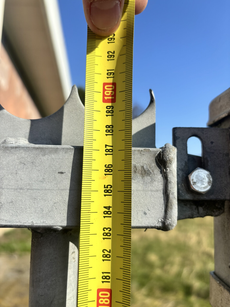 Gegalvaniseerd stalen hekwerk / spijlenhek – ca. 190 cm hoog - Foto 5
