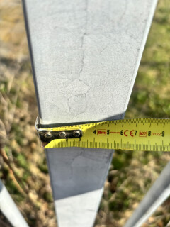 Gegalvaniseerd stalen hekwerk / spijlenhek – ca. 190 cm hoog - Foto 6