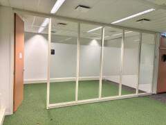 25 m1 cassette glaswand systeemwand – dubbel volglas wand - Foto 7