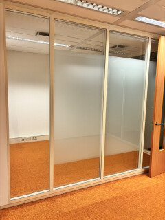 25 m1 cassette glaswand systeemwand – dubbel volglas wand - Foto 8