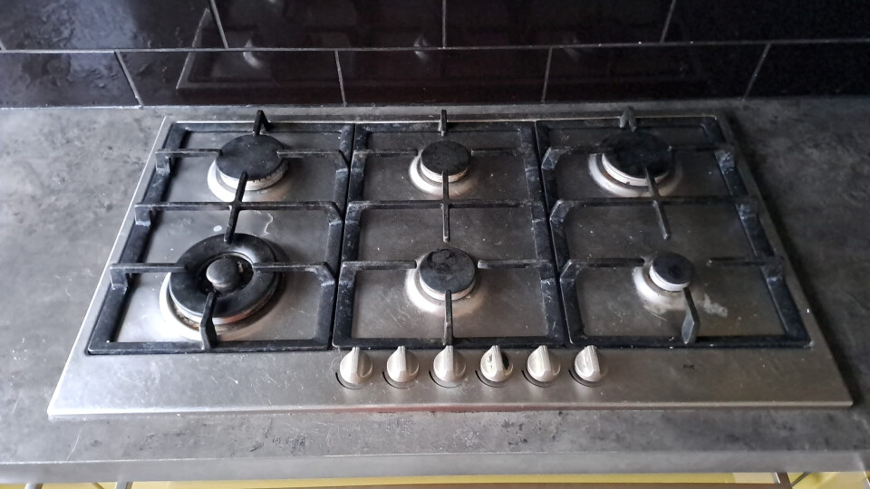 Groene moderne keuken 312cm lang met gasfornuis, afzuigkap en vaatwasser - Foto 4