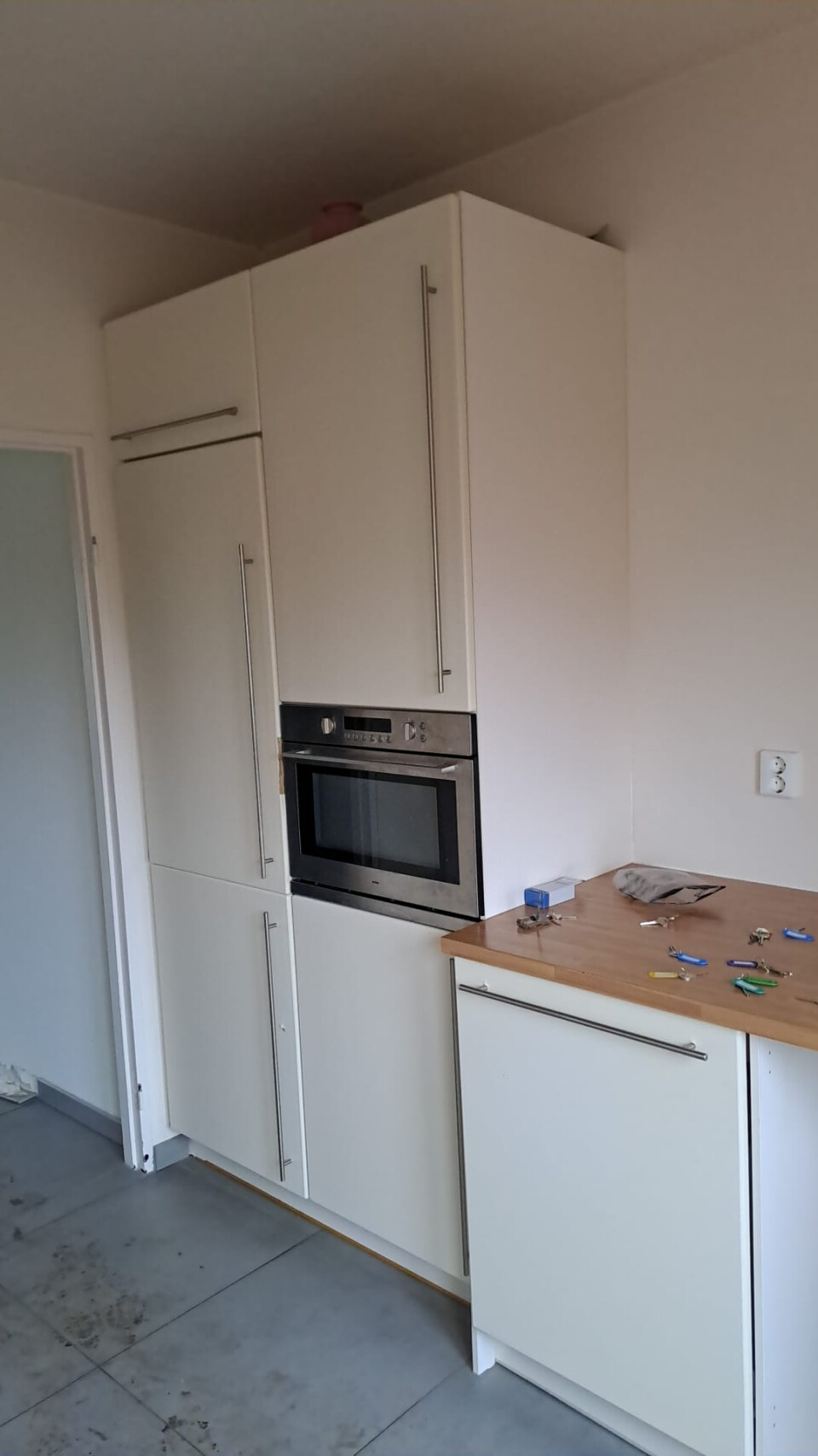 Keukenblok met gasfornuis 280 x 60, 94 hoog